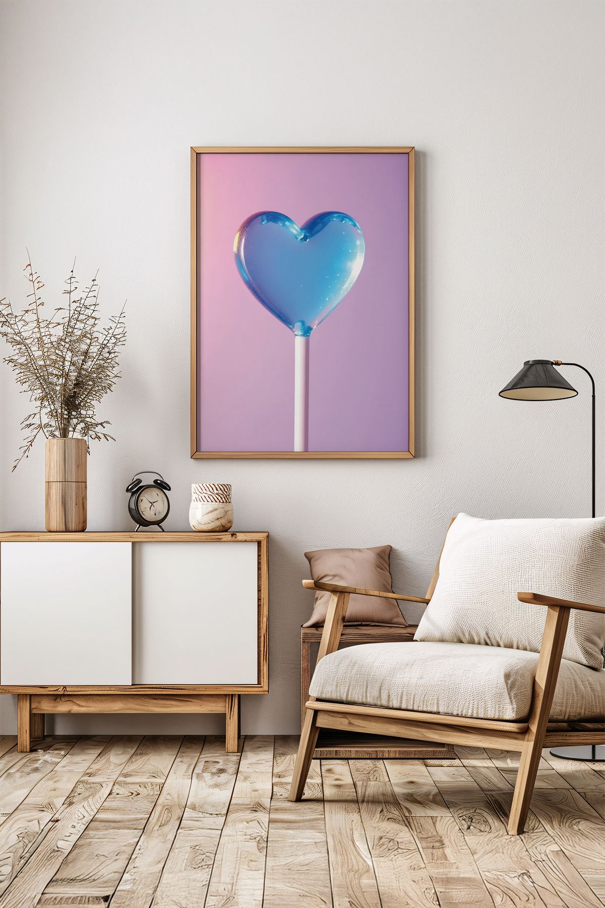 Quadro Decorativo com Moldura em Madeira Maciça, Multicolor, 33x48 cm – Impressão Digital (Artsrmdl5 786DKT1670)