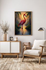 Arte Decorativa Emoldurada Multicolor - Quadro em Madeira Maciça 33x48cm com Impressão Digital de Alta Qualidade