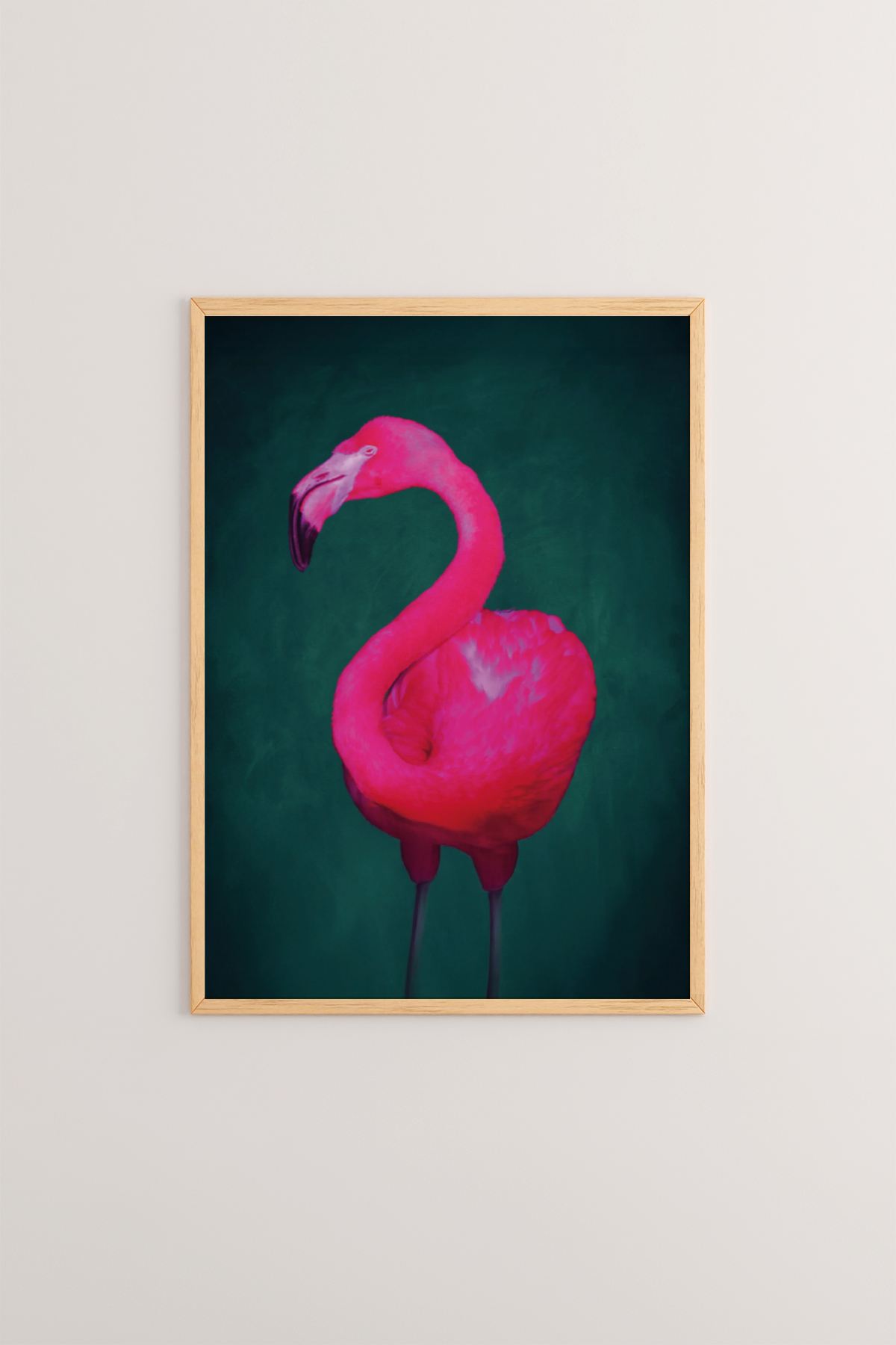 Arte Decorativa Emoldurada Multicolor - Quadro em Madeira Maciça 33x48cm com Impressão Digital de Alta Qualidade