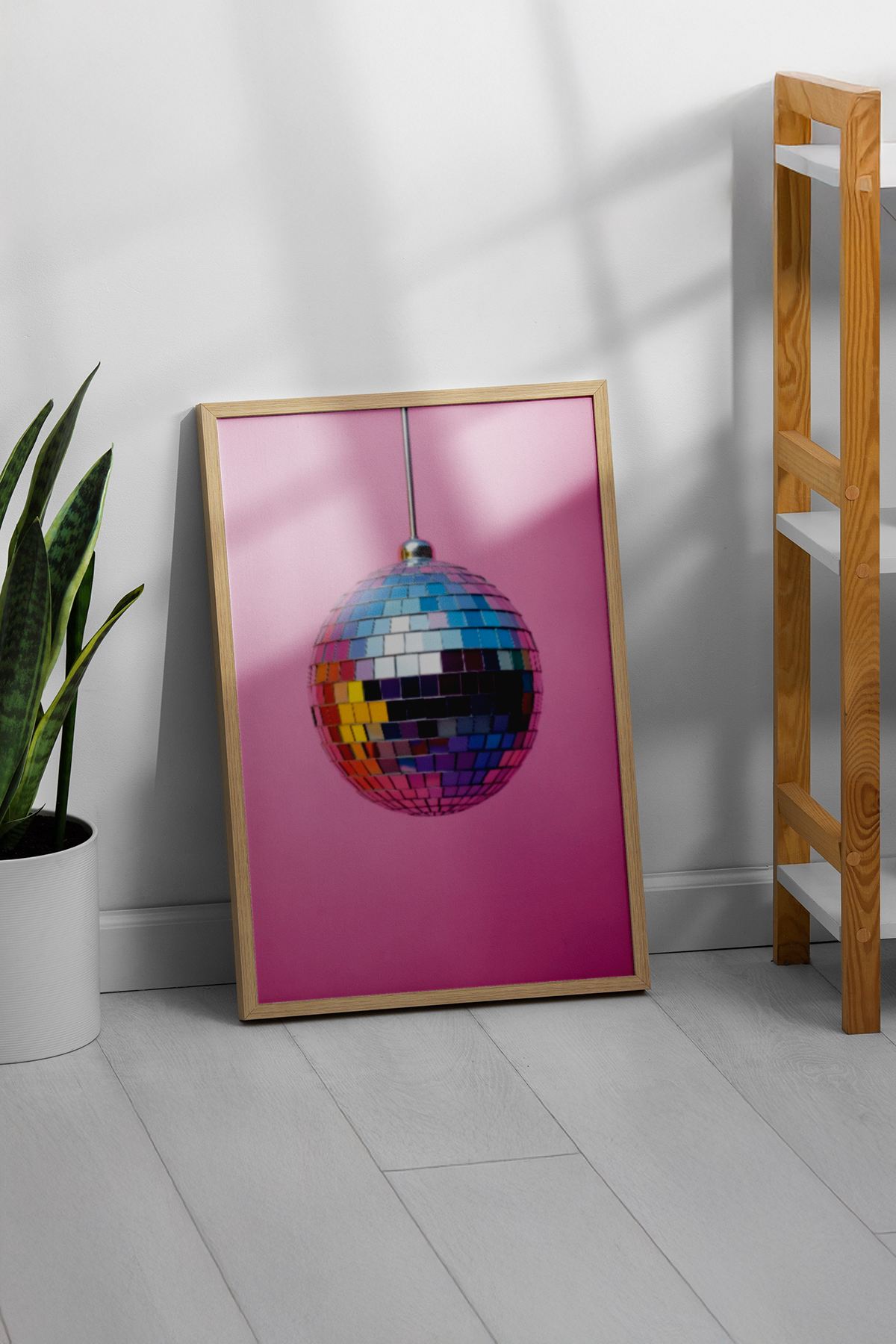 Arte Decorativa Emoldurada Multicolor - Quadro em Madeira Maciça 33x48cm com Impressão Digital de Alta Qualidade