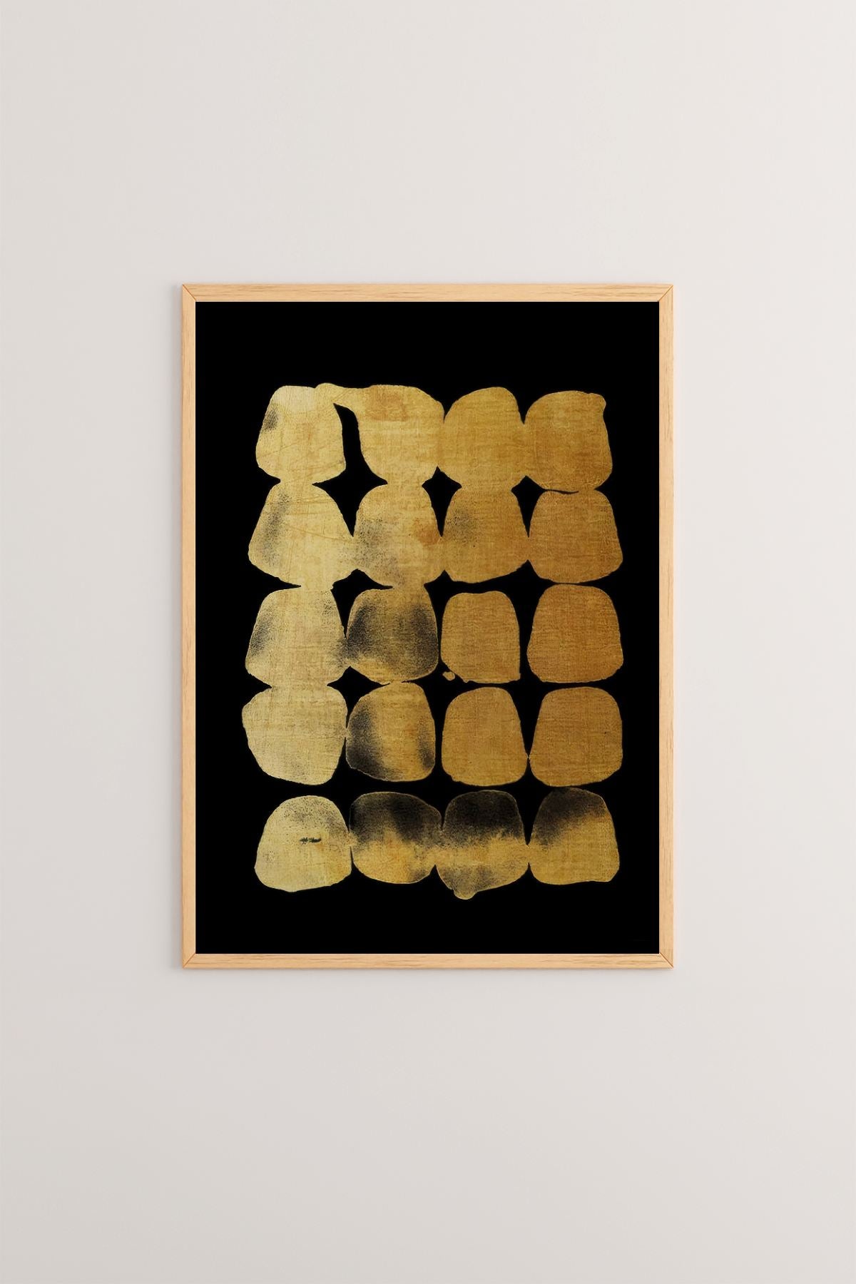 Arte Decorativa Emoldurada Multicolor - Quadro em Madeira Maciça 33x48cm com Impressão Digital de Alta Qualidade