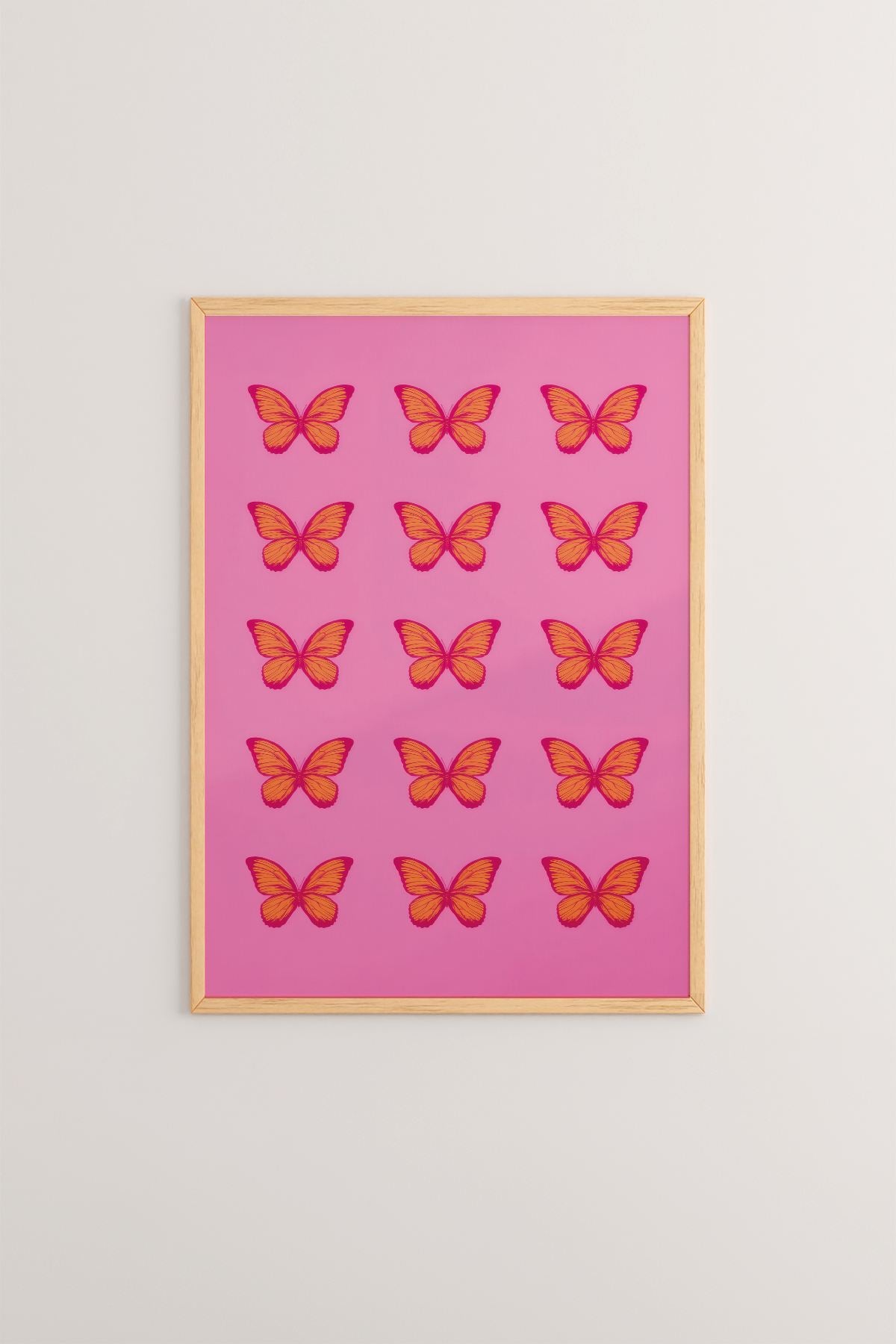 Quadro Decorativo Multicolor com Moldura de Madeira Maciça - Arte Digital Emoldurada 33x48cm