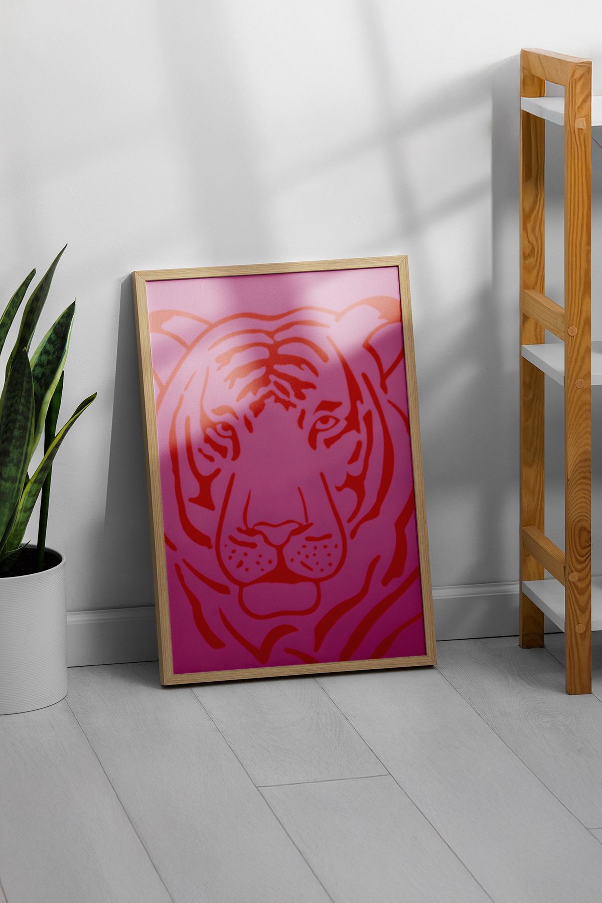 Arte Decorativa Emoldurada Multicolor - Quadro em Madeira Maciça 33x48cm com Impressão Digital de Alta Qualidade