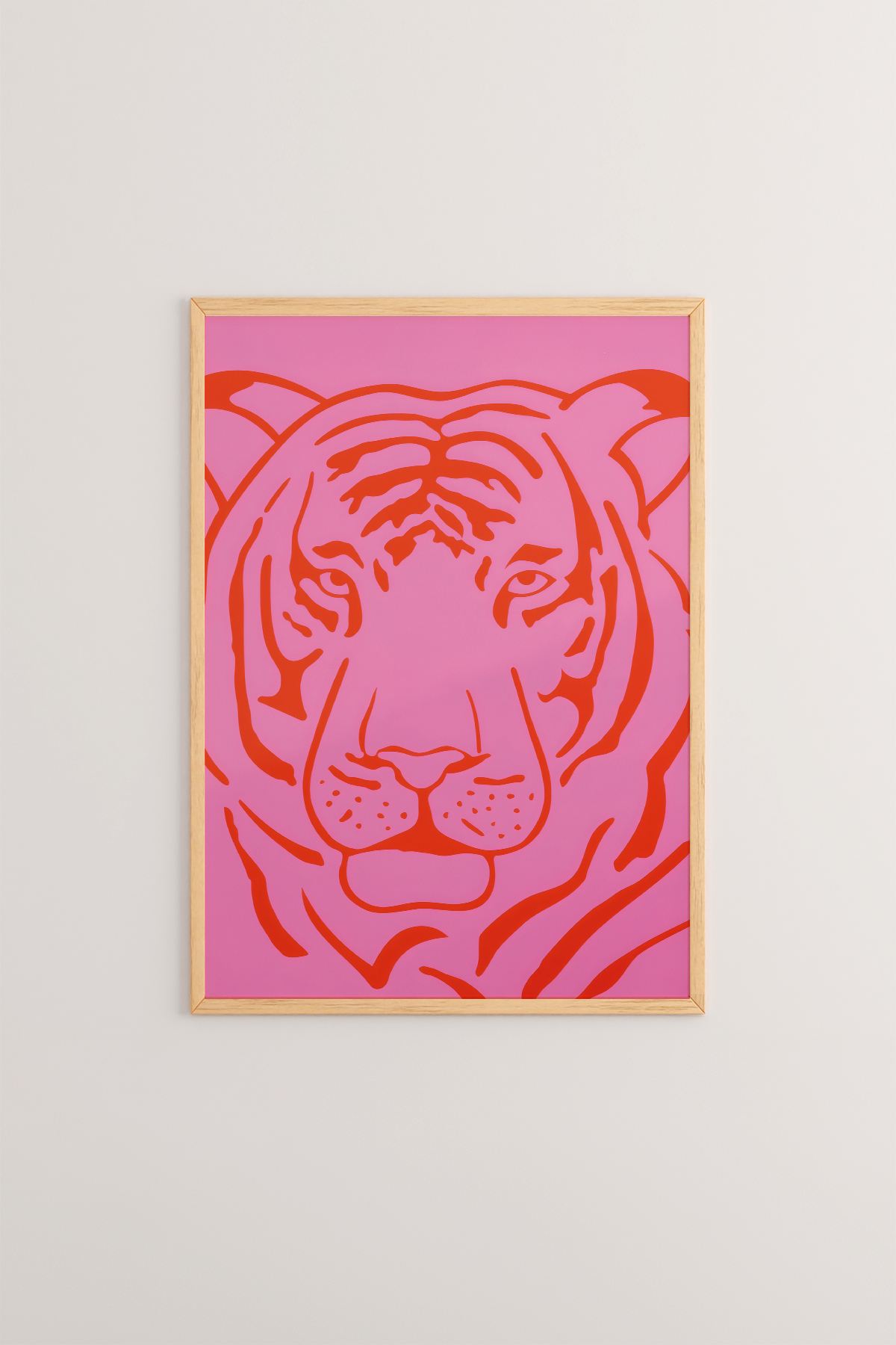 Arte Decorativa Emoldurada Multicolor - Quadro em Madeira Maciça 33x48cm com Impressão Digital de Alta Qualidade