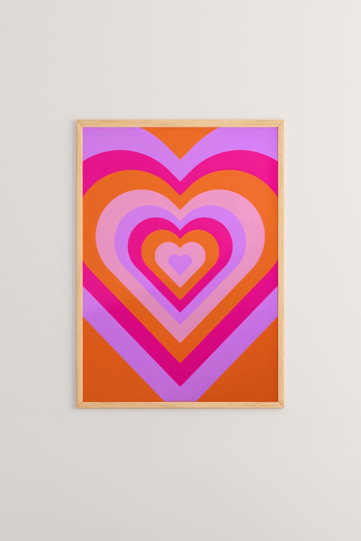 Arte Decorativa Emoldurada Multicolor - Quadro em Madeira Maciça 33x48cm com Impressão Digital de Alta Qualidade