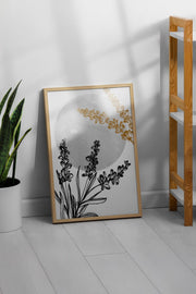 Arte Decorativa Emoldurada Multicolor - Quadro em Madeira Maciça 33x48cm com Impressão Digital de Alta Qualidade