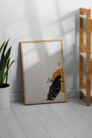 Quadro Decorativo com Moldura de Madeira Maciça, Impressão Digital, Multicolor, 33 x 48 cm (Artsrmdl23)