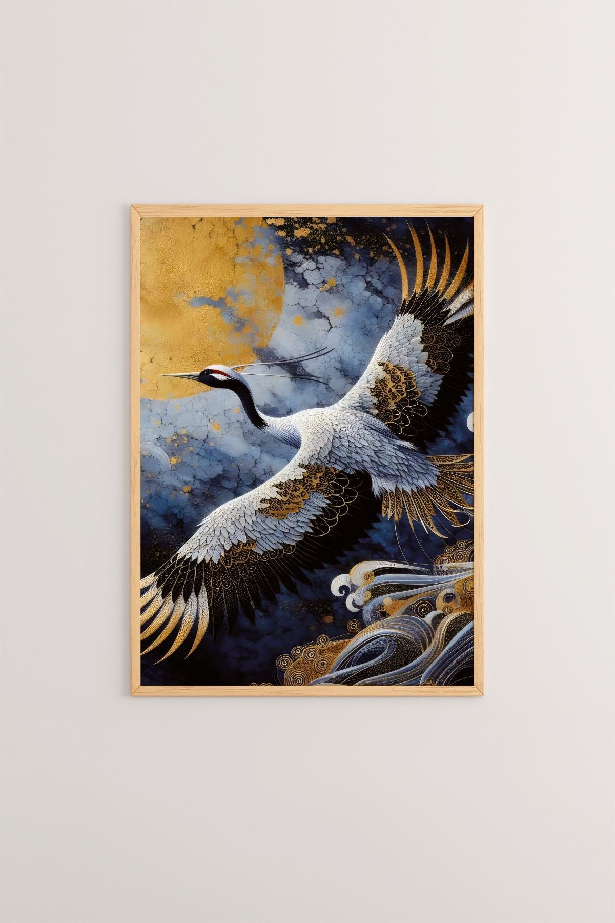 Arte Decorativa Emoldurada Multicolor - Quadro em Madeira Maciça 33x48cm com Impressão Digital de Alta Qualidade