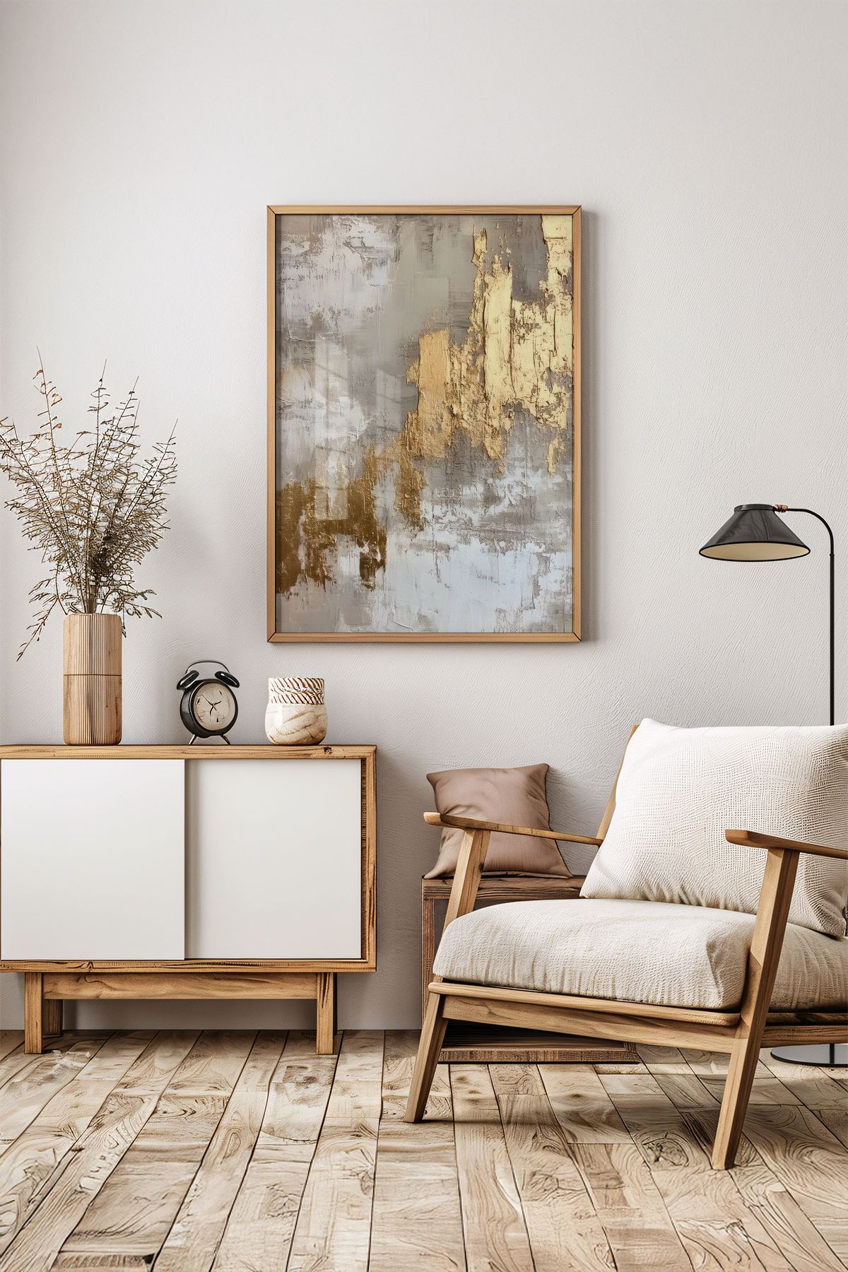 Quadro Decorativo com Moldura Artsrmdl32, Multicolor, 33 x 48 cm, Moldura 100% Madeira Maciça, Impressão Digital (786DKT1697)