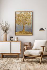 Arte Decorativa Emoldurada Multicolor 33x48cm - Moldura Madeira Maciça com Impressão Digital de Alta Qualidade