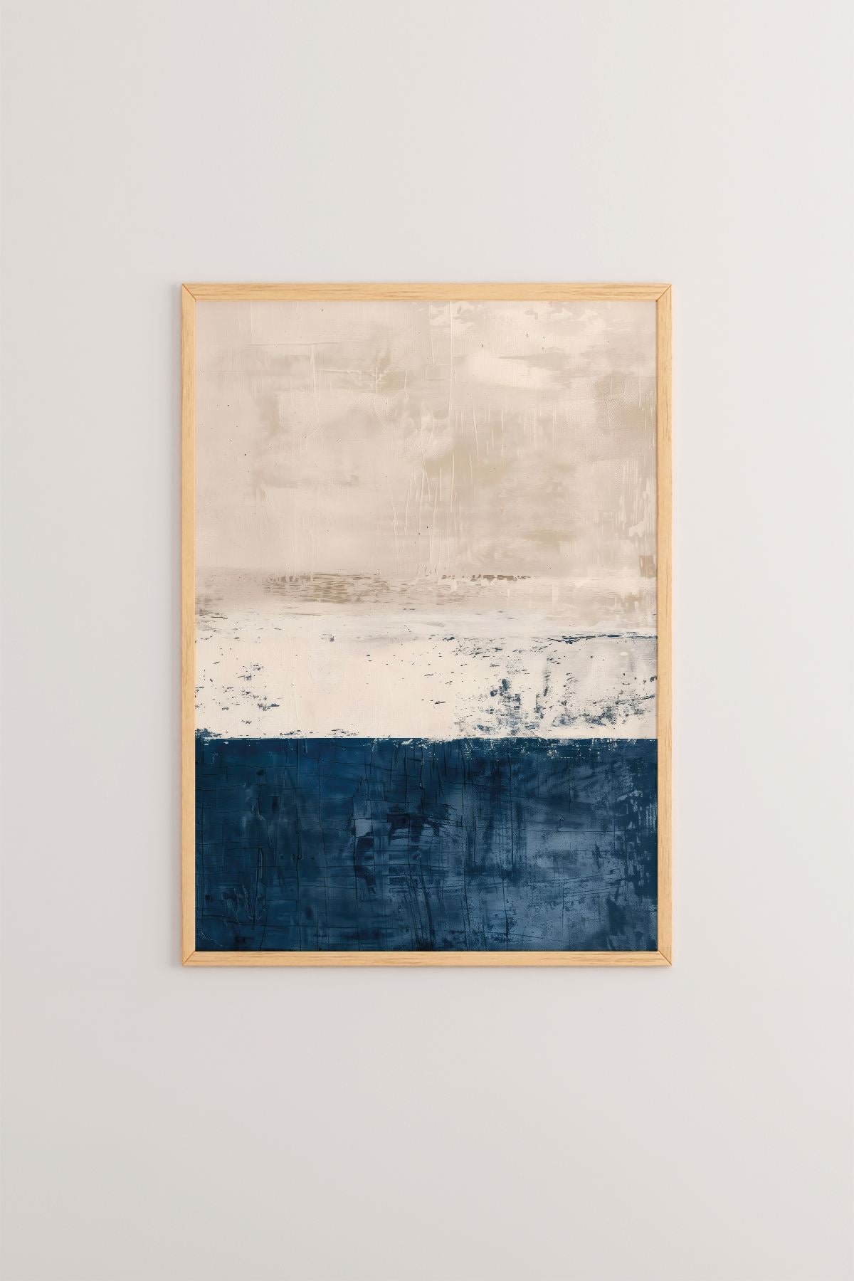 Quadro Decorativo Multicolor com Moldura de Madeira Maciça - 33x48cm - Impressão Digital Premium