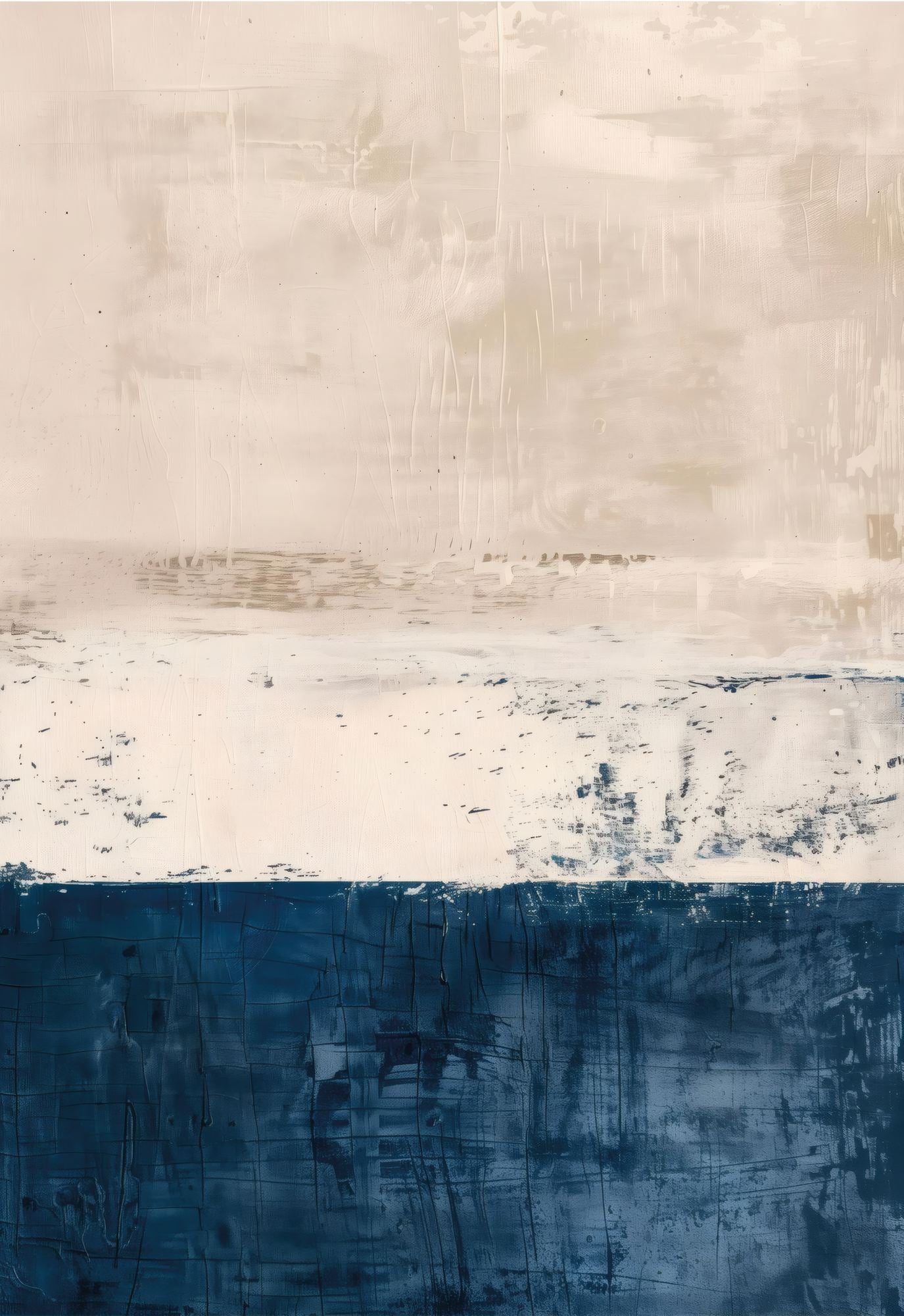 Quadro Decorativo Multicolor com Moldura de Madeira Maciça - 33x48cm - Impressão Digital Premium