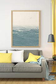 Quadro Decorativo Multicolor com Moldura de Madeira Maciça - 33x48cm - Impressão Digital Premium