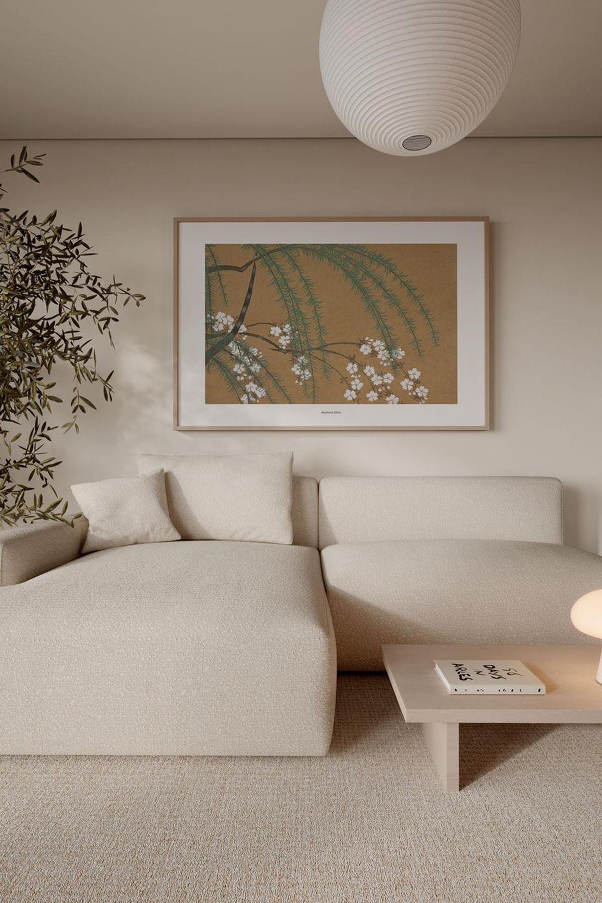 Quadro Decorativo Multicolor com Moldura de Madeira Maciça - Impressão Digital Premium 33x48cm