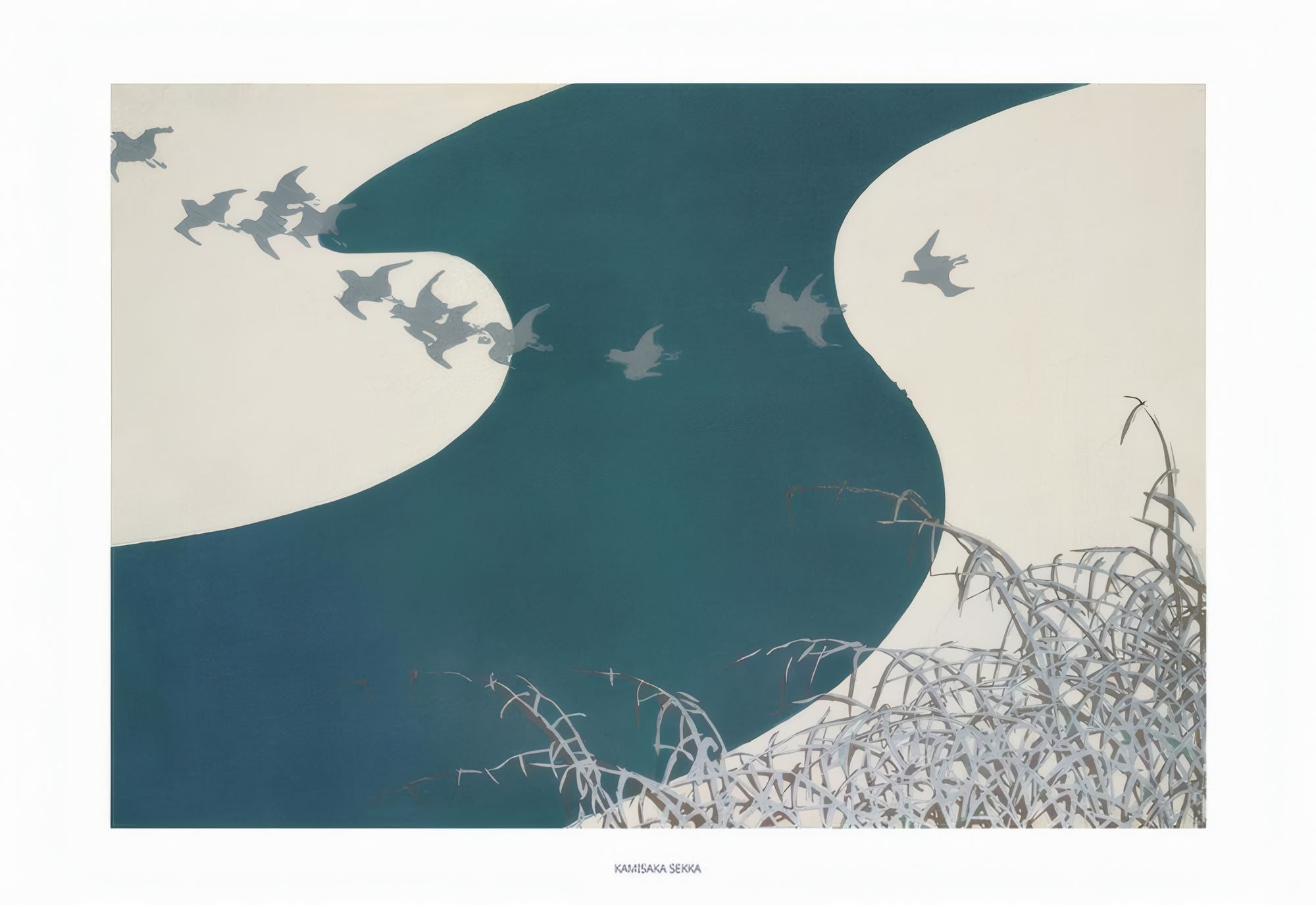 Quadro Decorativo Multicolor com Moldura de Madeira Maciça - Impressão Digital Premium 33x48cm