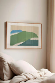 Quadro Decorativo Multicolor com Moldura de Madeira Maciça - 33x48cm - Impressão Digital de Alta Qualidade