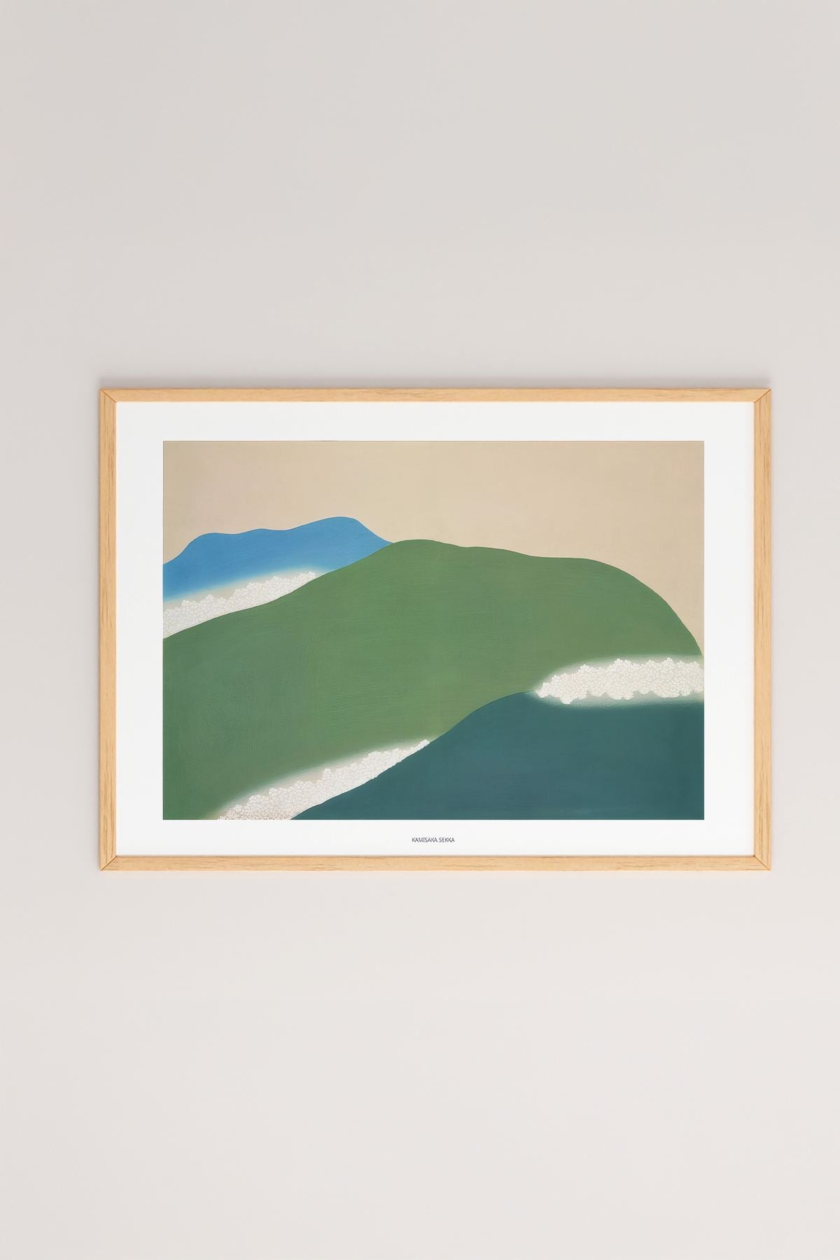 Quadro Decorativo Multicolor com Moldura de Madeira Maciça - 33x48cm - Impressão Digital de Alta Qualidade