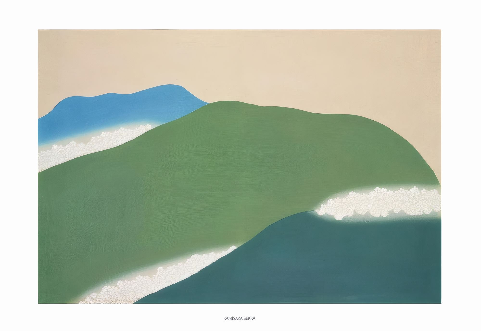 Quadro Decorativo Multicolor com Moldura de Madeira Maciça - 33x48cm - Impressão Digital de Alta Qualidade