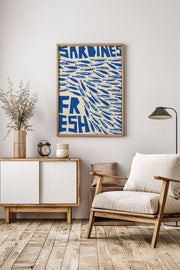 Quadro Decorativo Multicolor com Moldura de Madeira Maciça - Impressão Digital 33x48cm