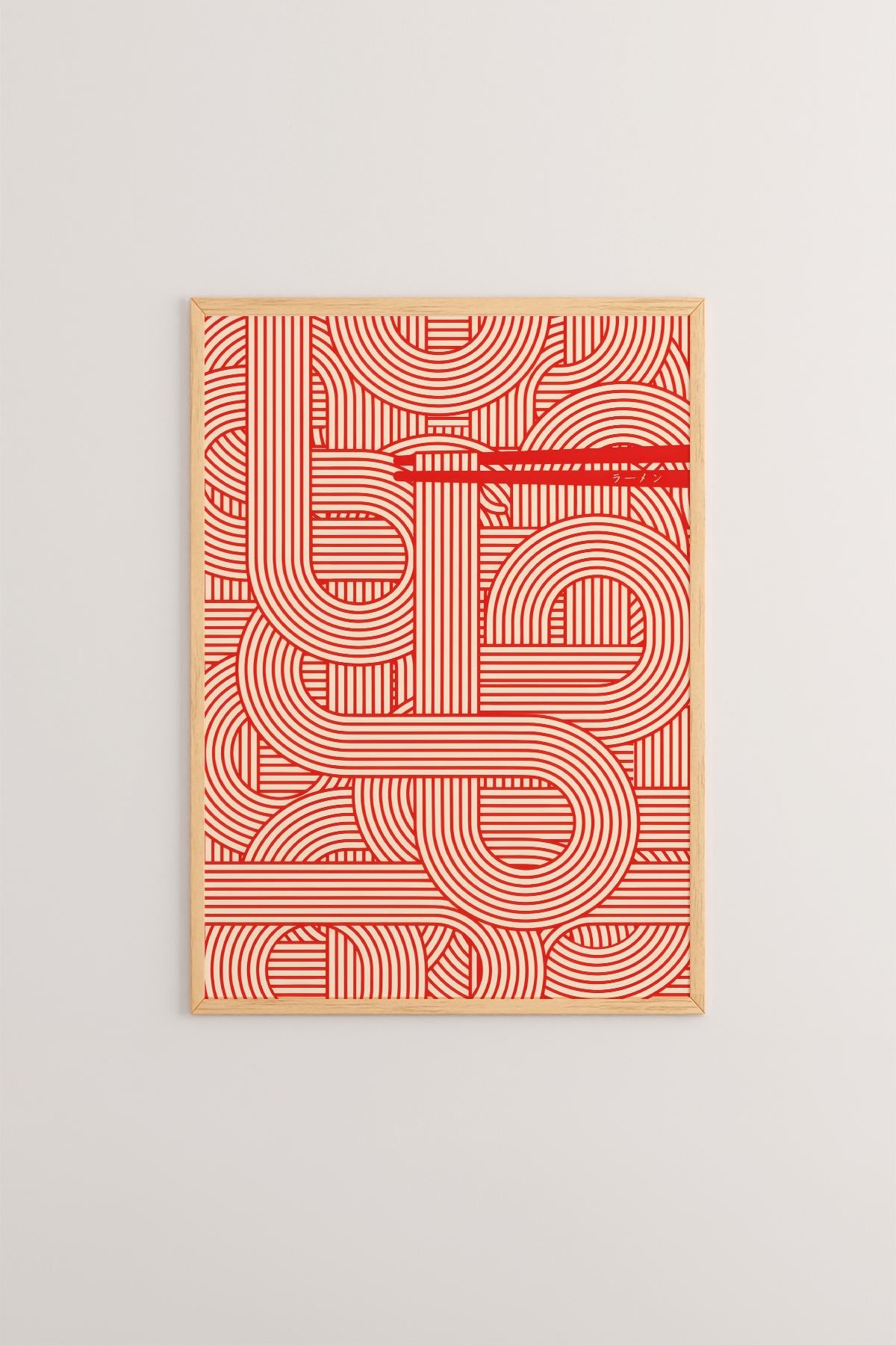 Quadro Decorativo Multicolor com Moldura de Madeira Maciça - Impressão Digital Premium 33x48cm