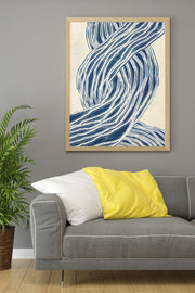 Quadro Decorativo Multicolor com Moldura de Madeira Maciça - Impressão Digital 33x48cm