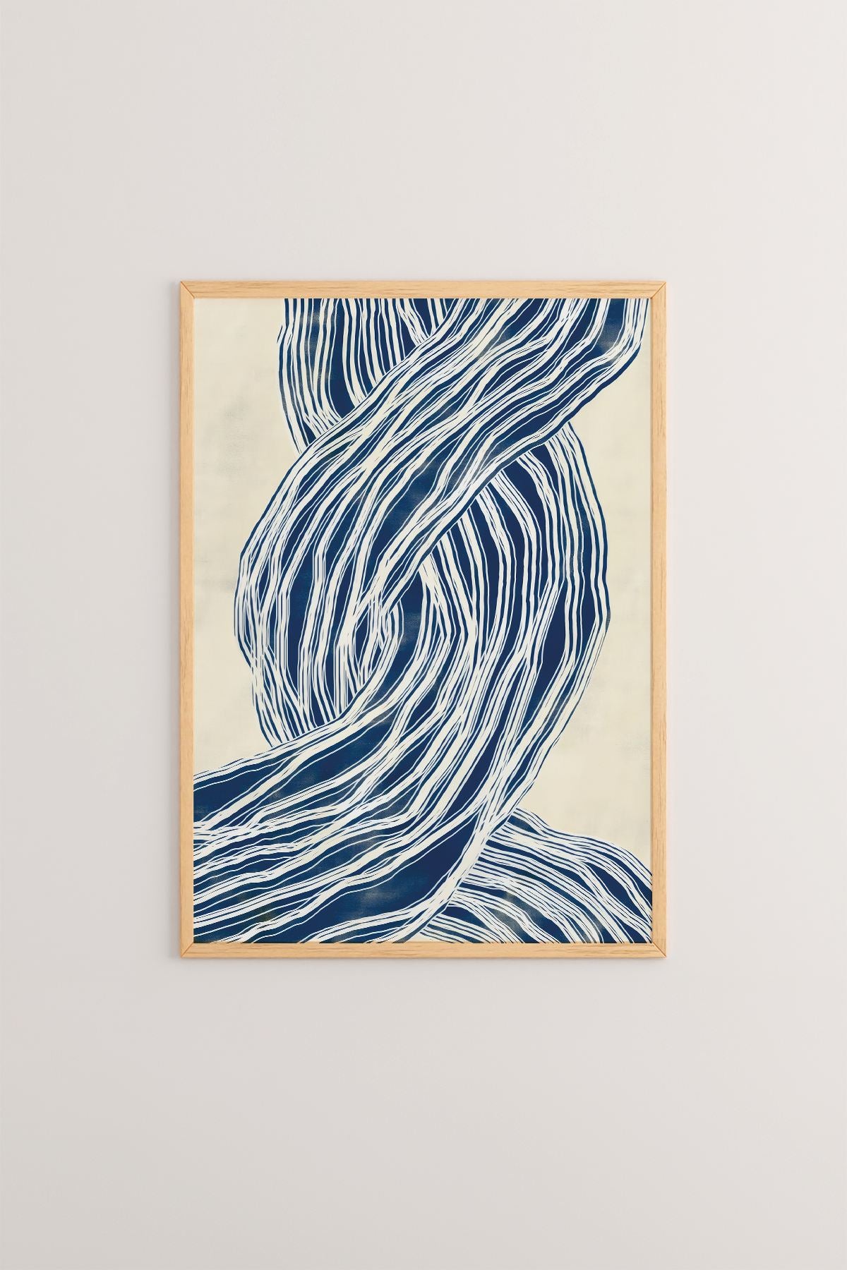 Quadro Decorativo Multicolor com Moldura de Madeira Maciça - Impressão Digital 33x48cm