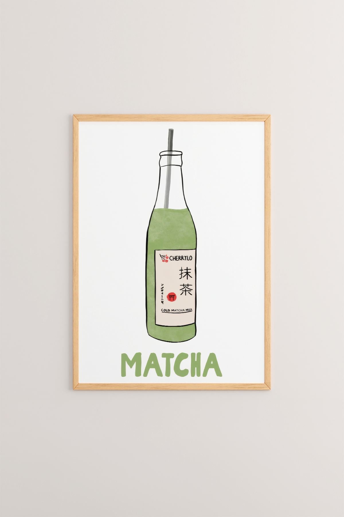 Quadro Decorativo Multicolor com Moldura de Madeira Maciça - Impressão Digital Premium 33x48cm