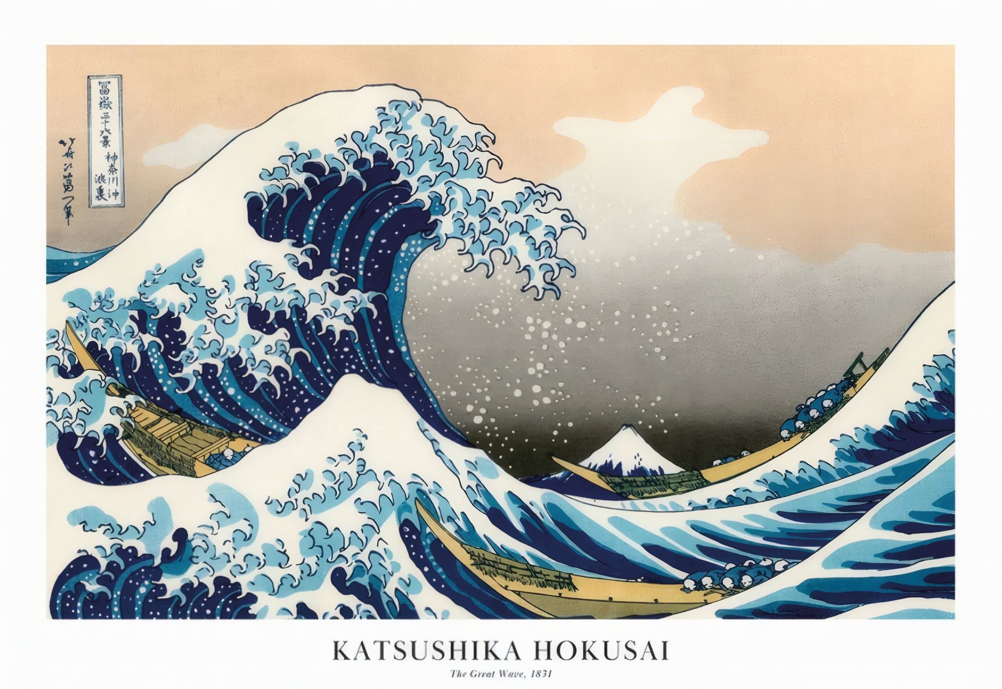 Quadro Decorativo Multicolor com Moldura de Madeira Maciça - Impressão Digital Premium 33x48cm