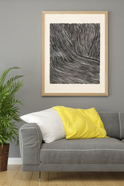 Quadro Decorativo Multicolor com Moldura de Madeira Maciça - Impressão Digital 33x48cm