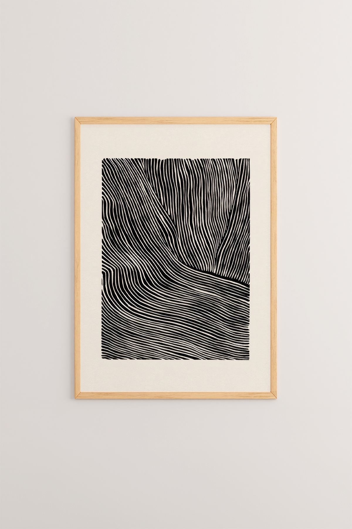 Quadro Decorativo Multicolor com Moldura de Madeira Maciça - Impressão Digital 33x48cm