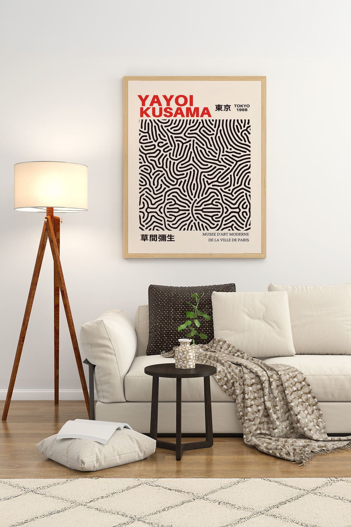 Quadro Decorativo com Moldura 100% Madeira Maciça, Impressão Digital, Multicolor, 33 x 48 cm — Lmnmdl35