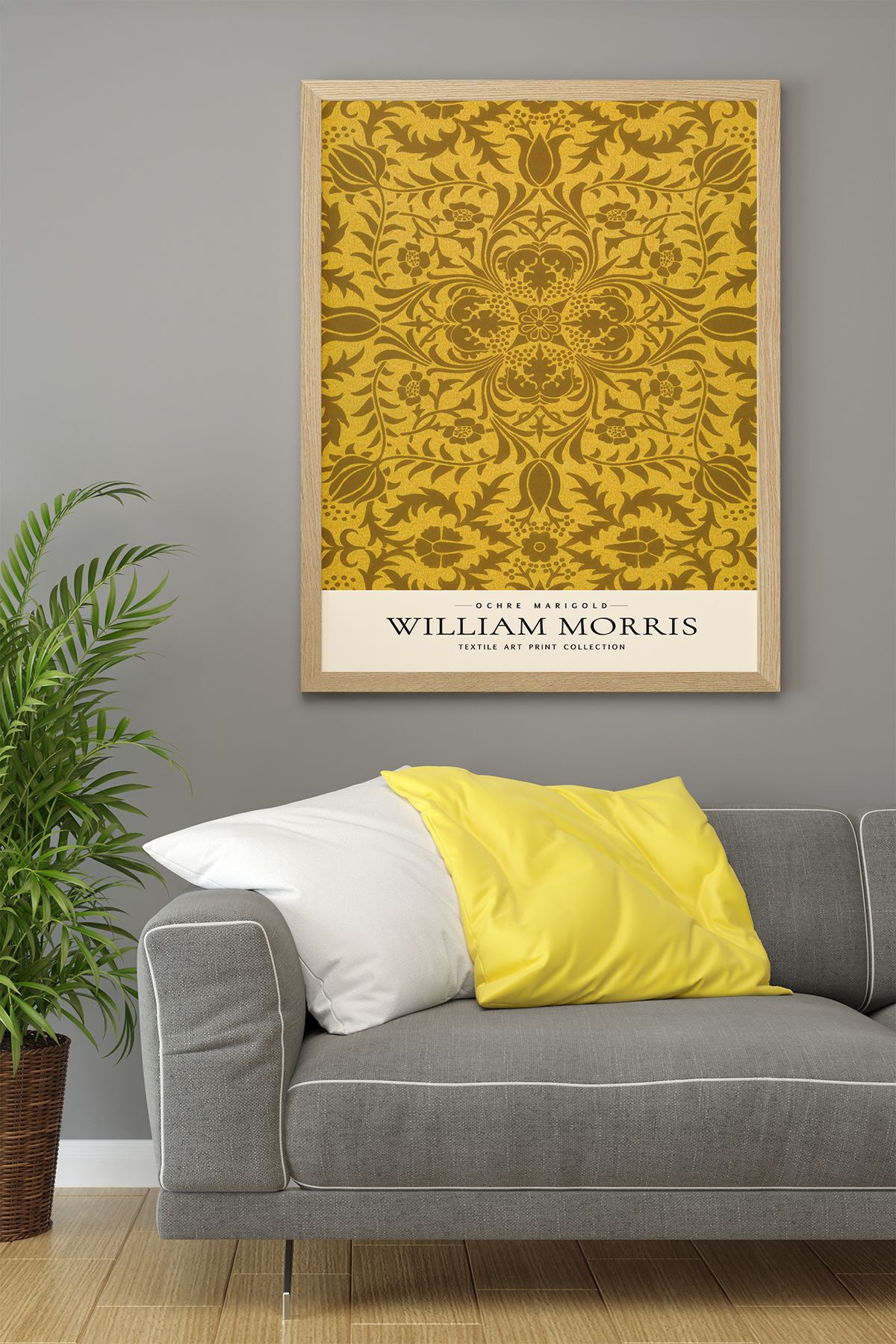 Quadro Decorativo Multicolor com Moldura de Madeira Maciça - 33x48cm - Impressão Digital de Alta Qualidade