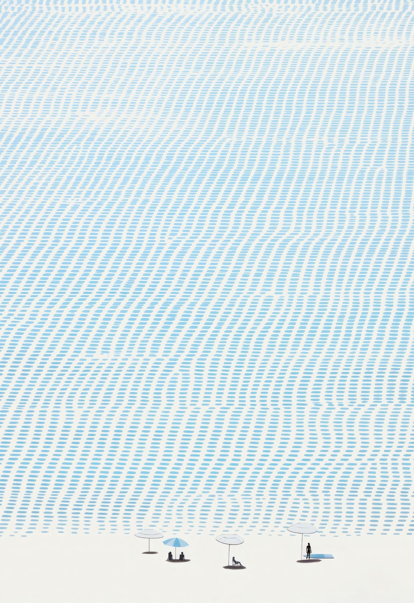 Quadro Decorativo Multicolor com Moldura de Madeira Maciça - 33x48cm - Impressão Digital de Alta Qualidade