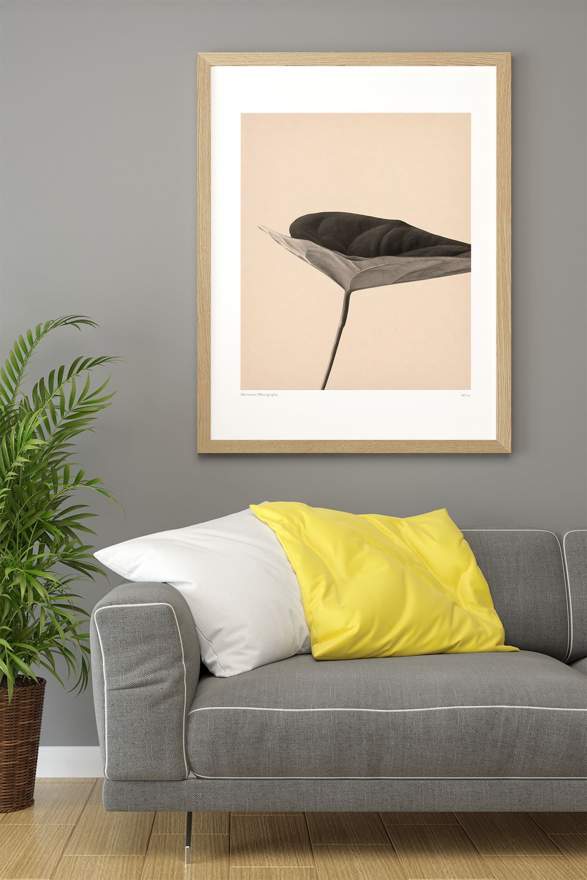 Lmnmdl44 Quadro Decorativo com Moldura de Madeira Maciça, Impressão Digital, Multicolor, 33x48 cm