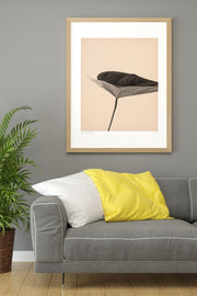 Lmnmdl44 Quadro Decorativo com Moldura de Madeira Maciça, Impressão Digital, Multicolor, 33x48 cm