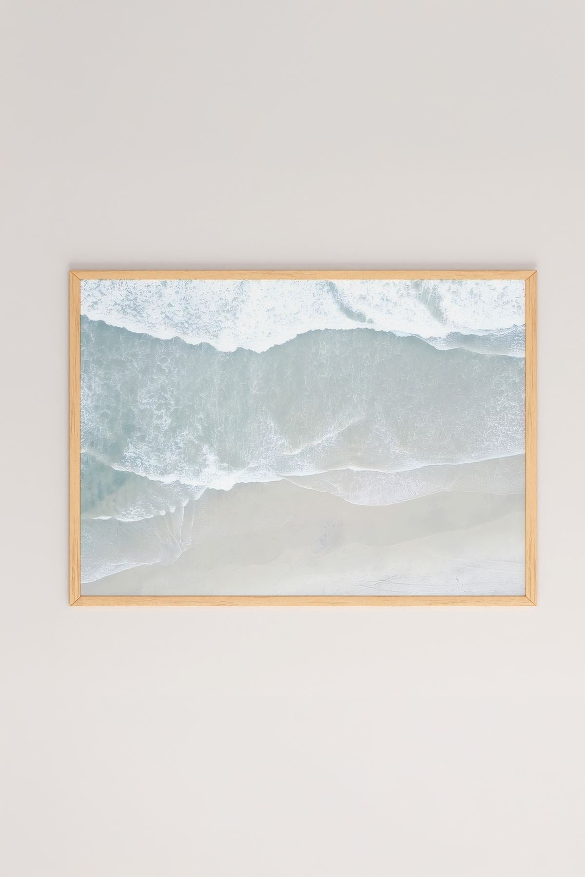 Quadro Decorativo Multicolor com Moldura de Madeira Maciça - 33x48cm - Impressão Digital de Alta Qualidade