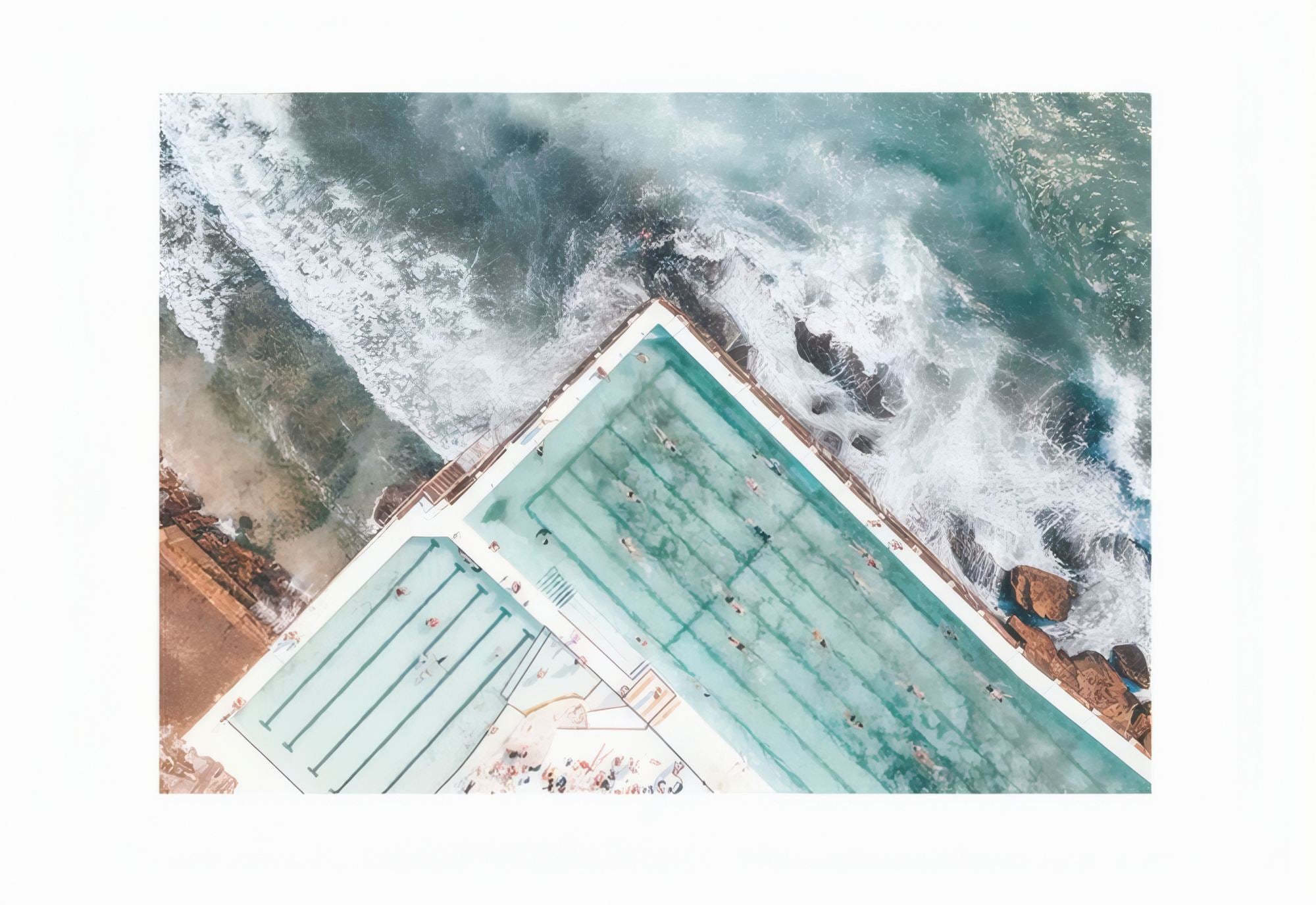 Quadro Decorativo Multicolor com Moldura de Madeira Maciça - 33x48cm - Impressão Digital de Alta Qualidade