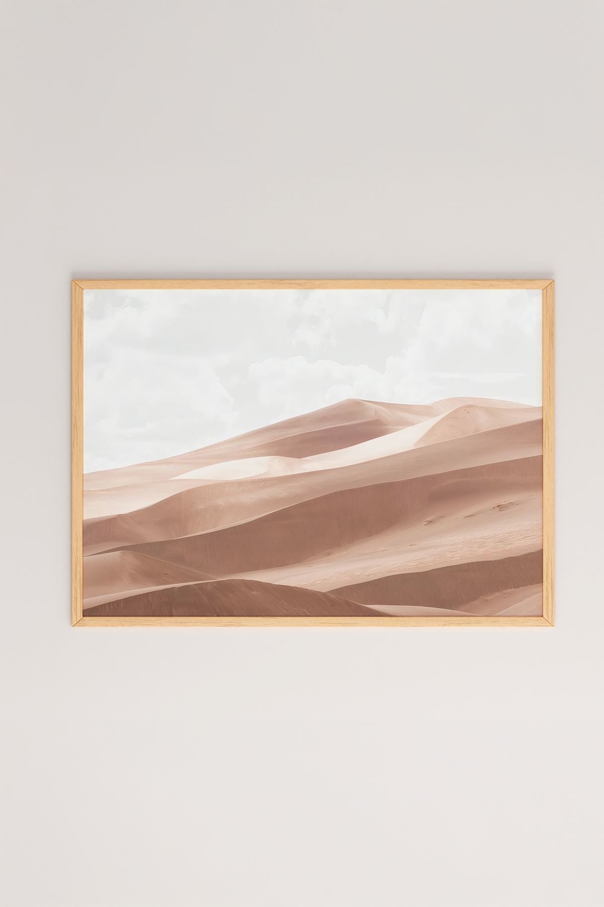 Quadro Decorativo Multicolor com Moldura de Madeira Maciça - 33x48cm - Impressão Digital de Alta Qualidade