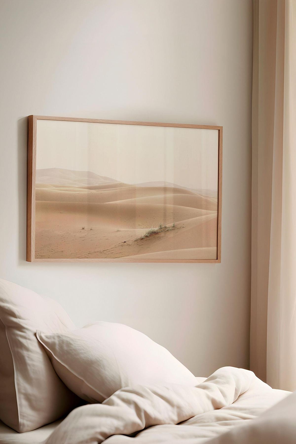 Quadro Decorativo Multicolor com Moldura de Madeira Maciça - 33x48cm - Impressão Digital de Alta Qualidade