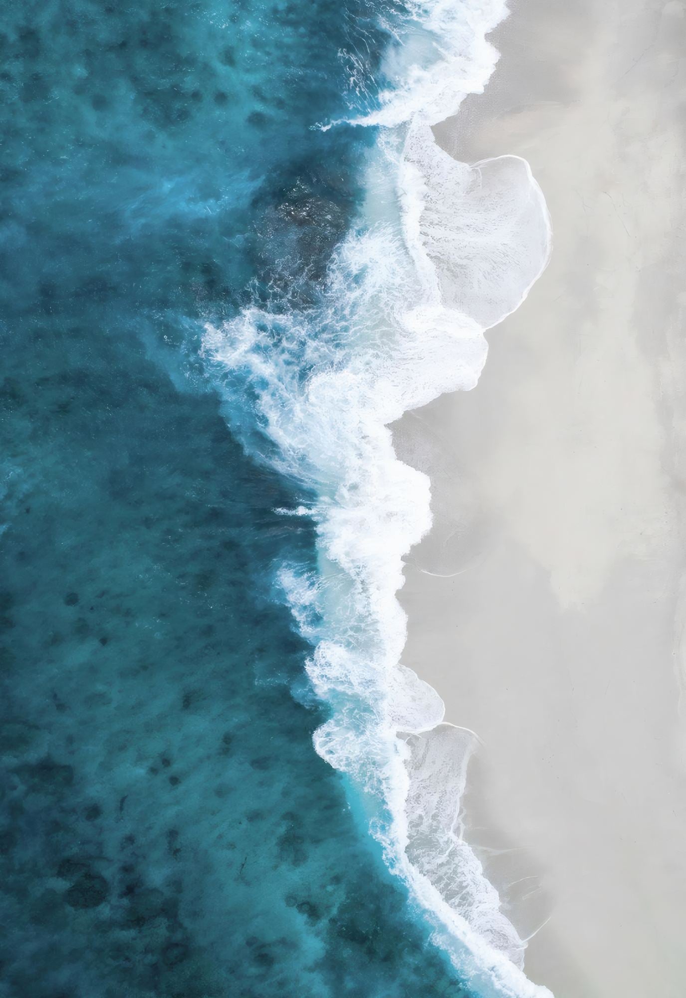 Quadro Decorativo Multicolor com Moldura de Madeira Maciça - 33x48cm - Impressão Digital de Alta Qualidade