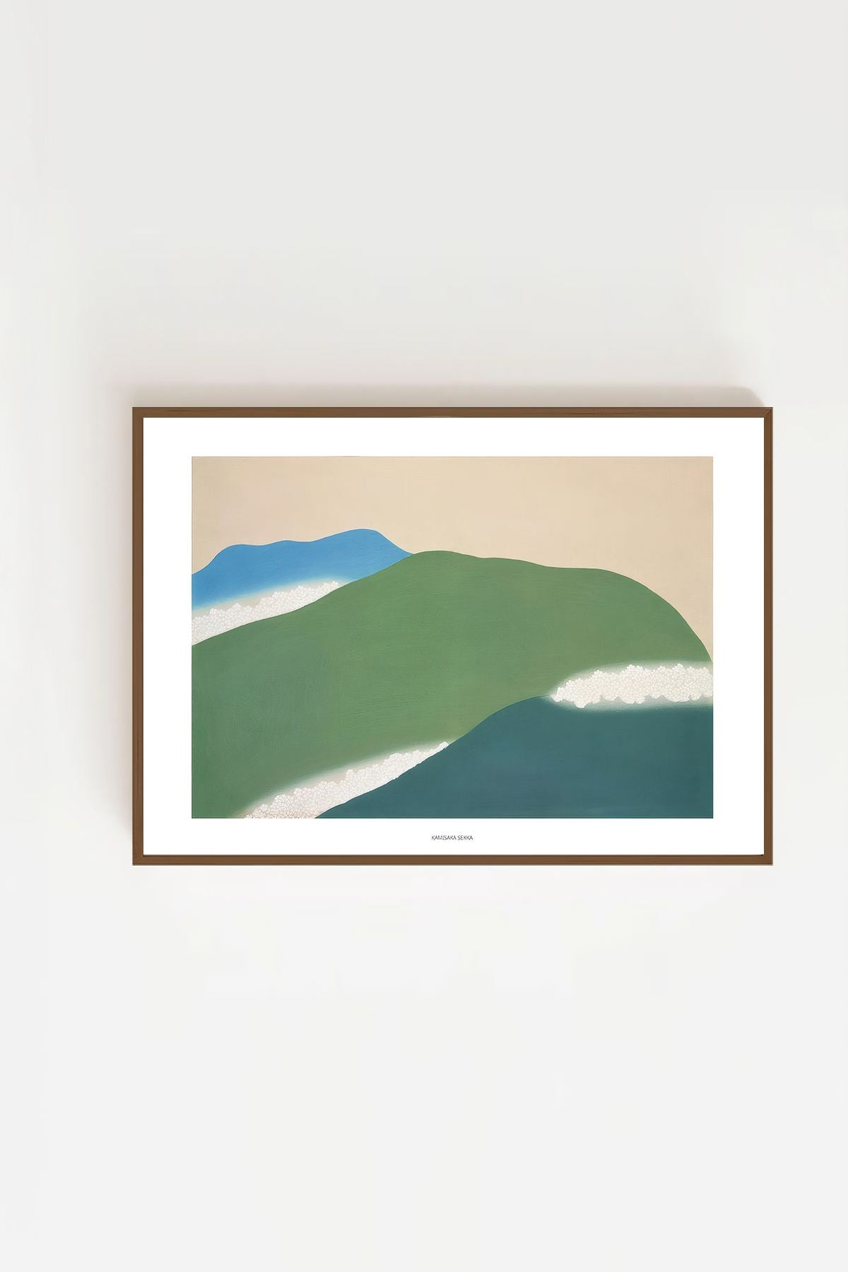 Quadro Decorativo Emoldurado Multicolor 33x48cm - Moldura Madeira Maciça - Arte Digital Premium