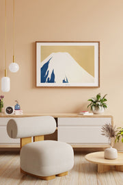 Quadro Decorativo Emoldurado Multicolor 33x48cm - Moldura Madeira Maciça - Arte Digital Premium