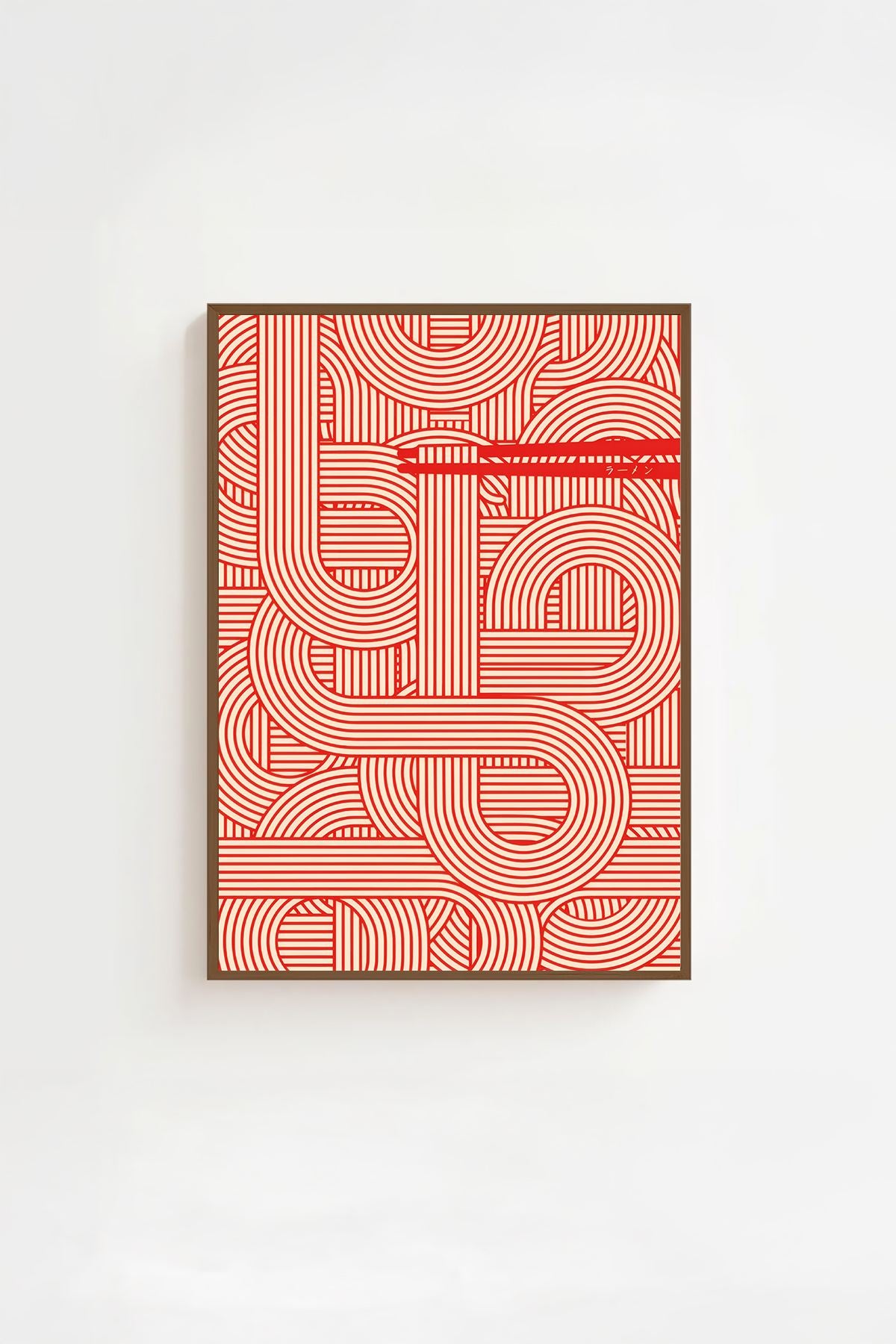 Quadro Decorativo Multicolor com Moldura de Madeira Maciça - Impressão Digital 33x48cm