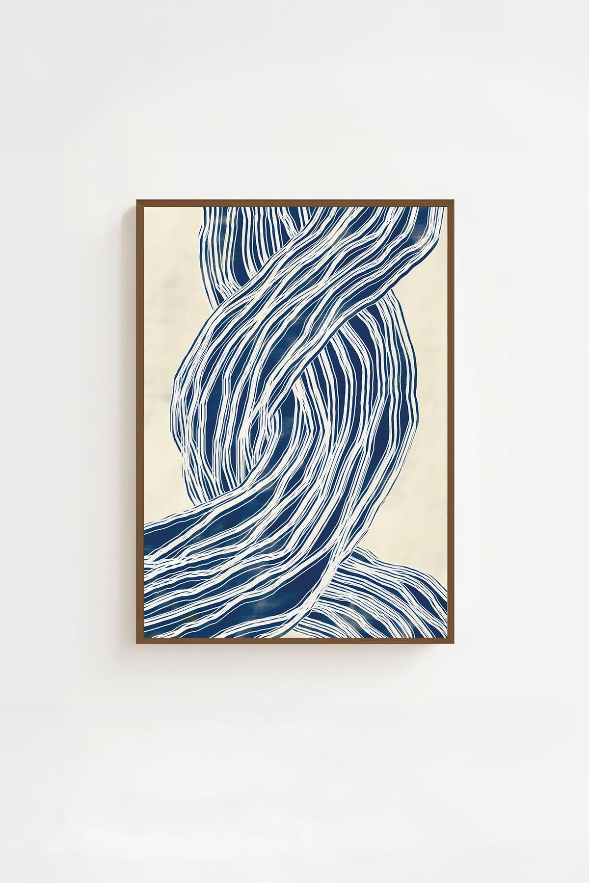 Quadro Decorativo com Moldura em Madeira Maciça (2 cm), Impressão Digital em MDF (2,7 mm), 33 x 48 cm, Multicolor