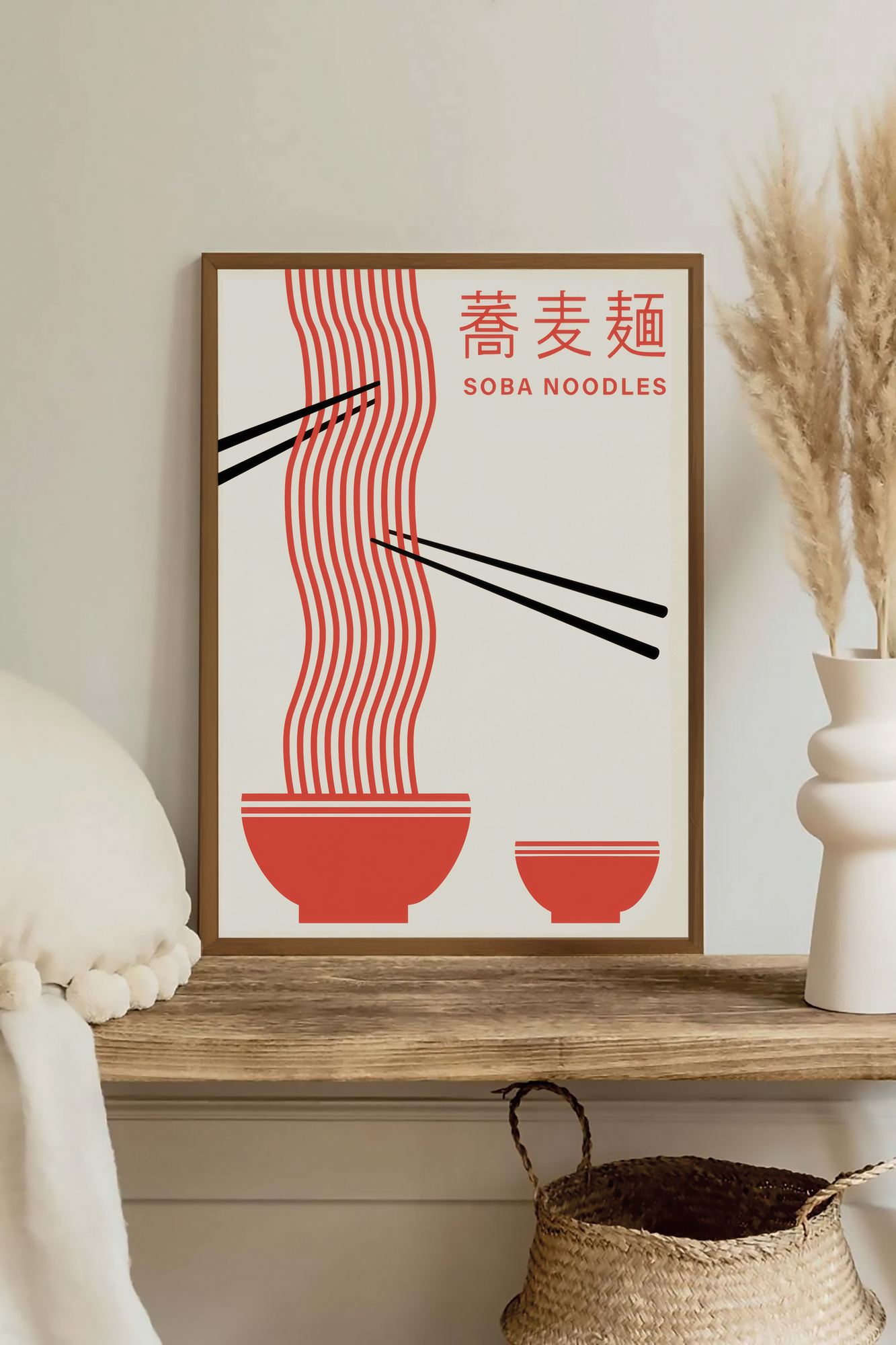 Quadro Decorativo com Moldura de Madeira Maciça, Multicolor, Impressão Digital, 33 x 48 cm – Lmnmdlkahve16