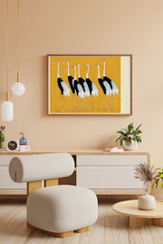 Quadro Decorativo Multicolor com Moldura de Madeira Maciça - Impressão Digital 33x48cm