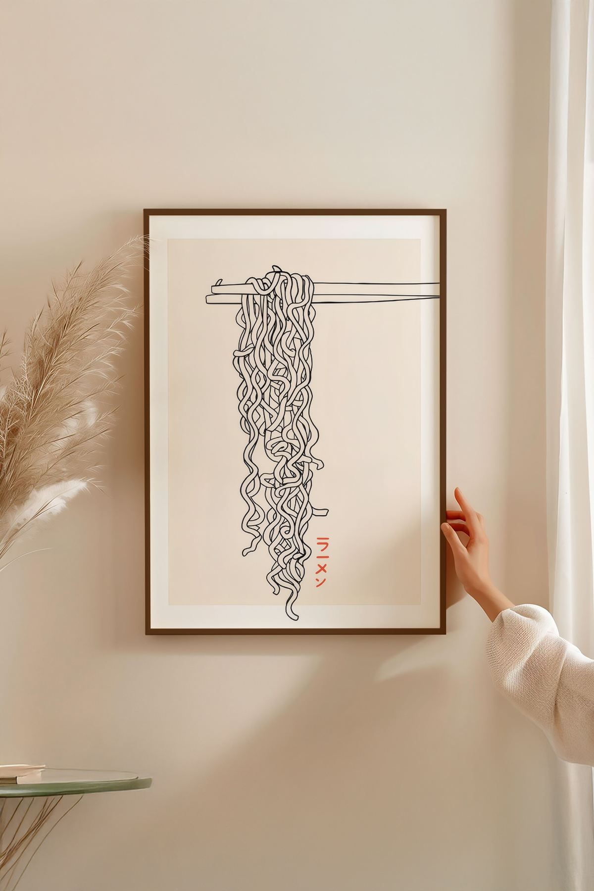 Quadro Decorativo Multicolor com Moldura de Madeira Maciça - Impressão Digital 33x48cm