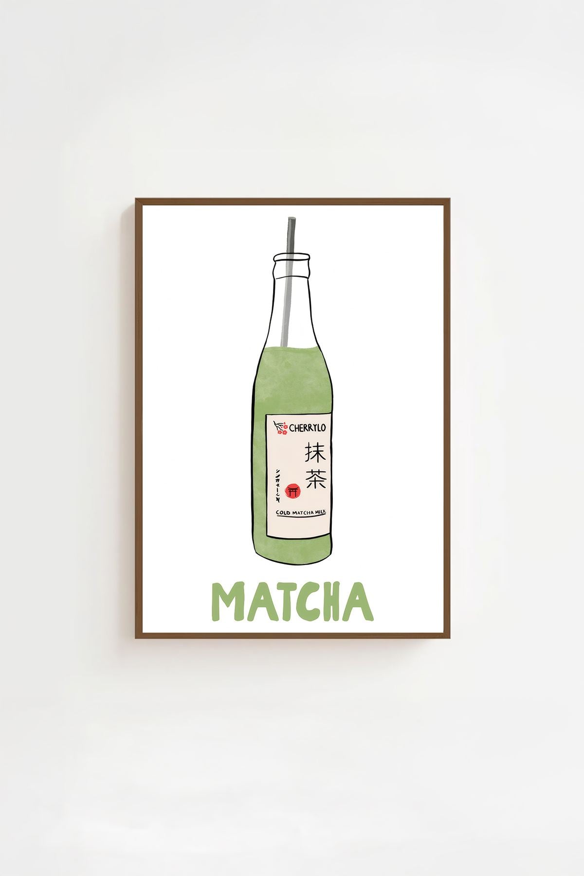 Quadro Decorativo Multicolor com Moldura de Madeira Maciça - Impressão Digital 33x48cm