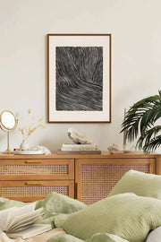 Quadro Decorativo Multicolor com Moldura de Madeira Maciça - Impressão Digital 33x48cm