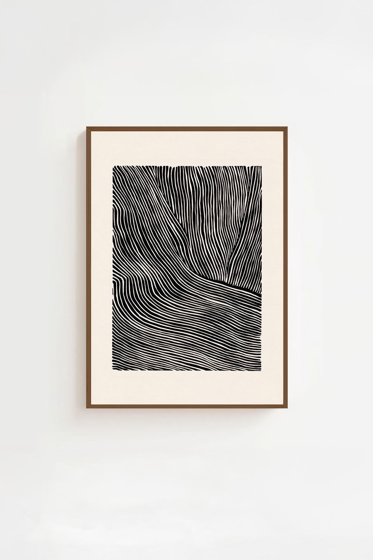 Quadro Decorativo Multicolor com Moldura de Madeira Maciça - Impressão Digital 33x48cm